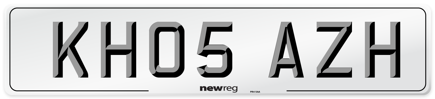 KH05 AZH Number Plate from New Reg